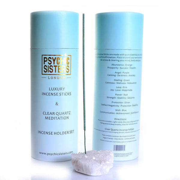 Clear Quartz Meditation - Incense Gift Set