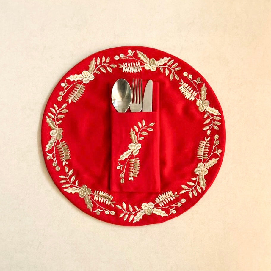 Winterberry Placemat Set of 6