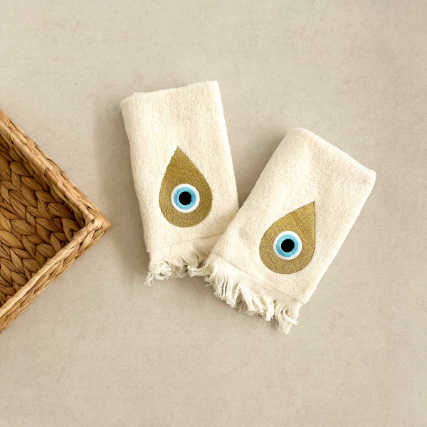 Golden Eye Guest Towels Set of 2