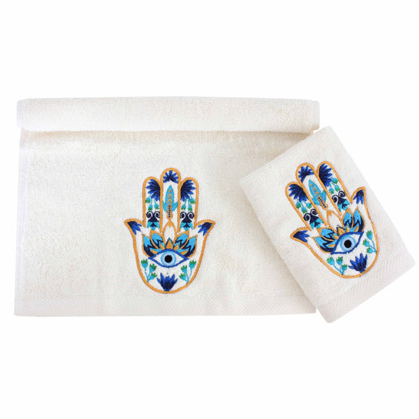 Hamsa Kaff Guest Towels - Set of Two