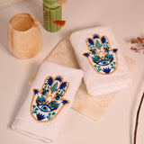 Hamsa Kaff Guest Towels - Set of Two