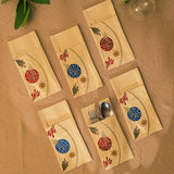 Festive Ornaments Cutlery Sleeve set of 6