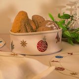 Festive Ornaments Bread Basket