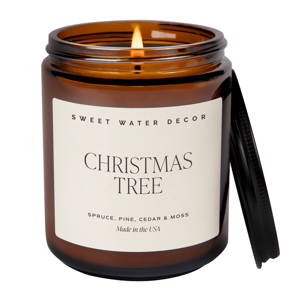 Christmas Tree Amber Candle