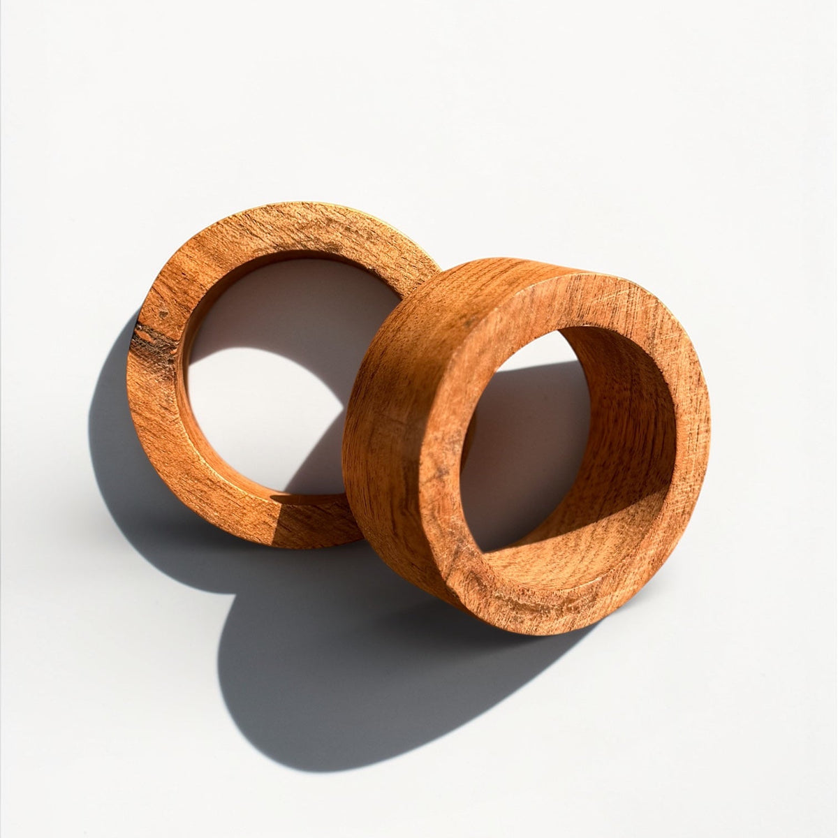 Wooden Napkin Ring Set of 2