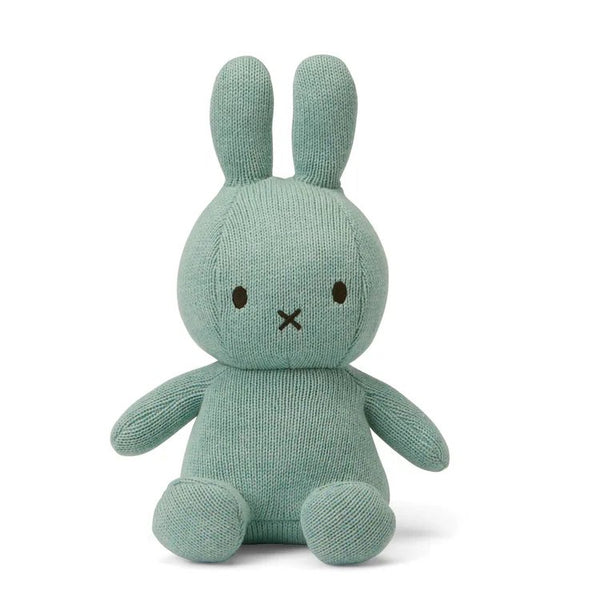 Miffy Sitting Organic Cotton Bunny -  Sea Blue