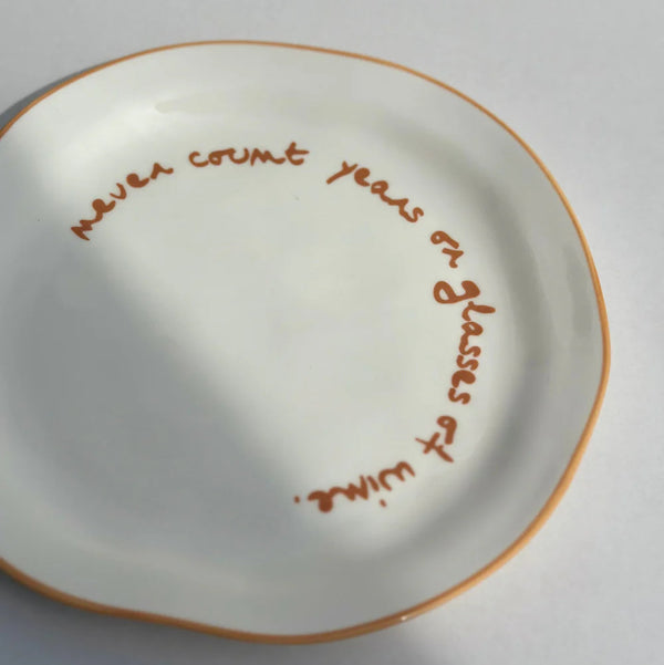 Never Count Years - Plate
