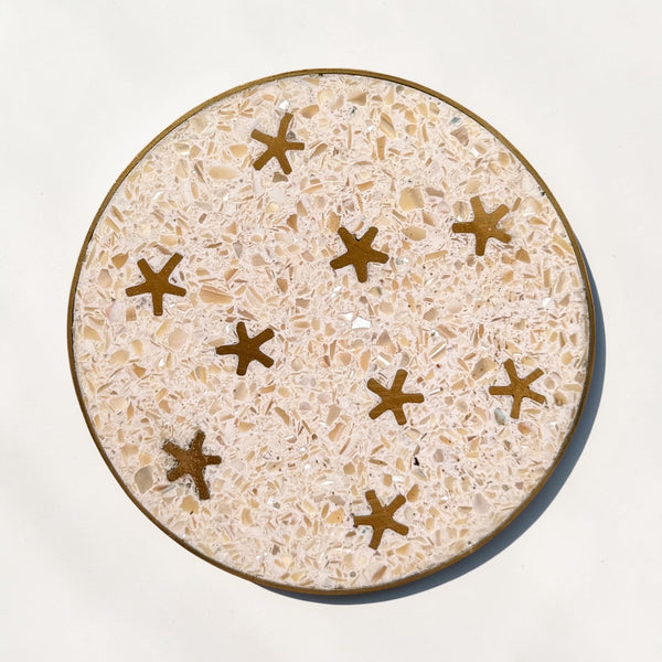 Mother of Pearl Coaster 1pc.