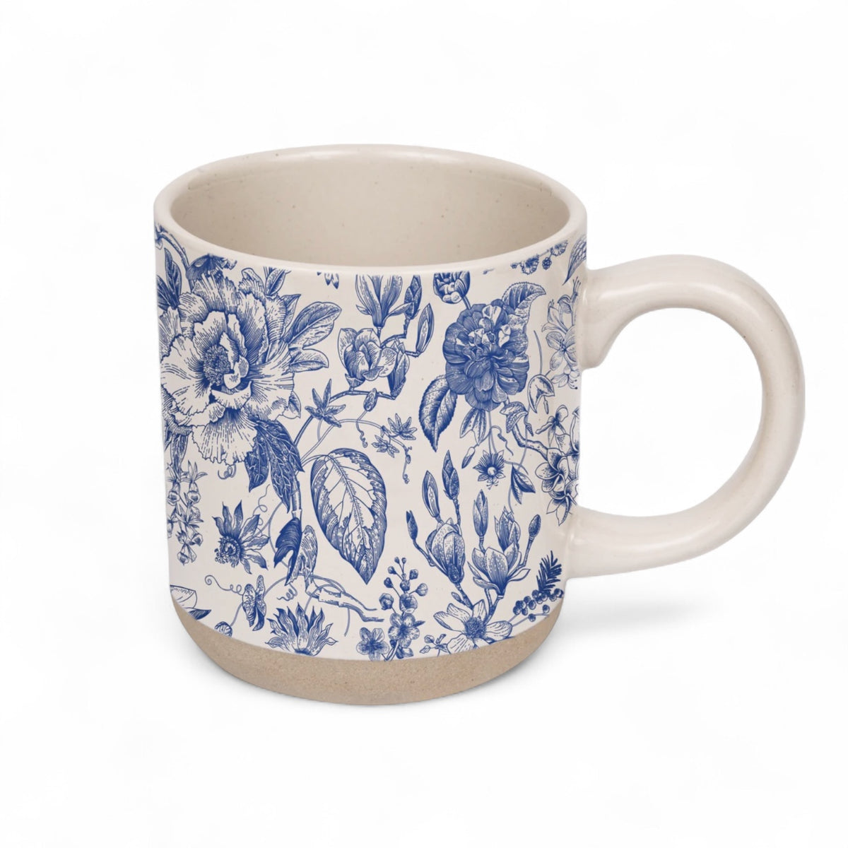 Floral Delft Coffee Mug