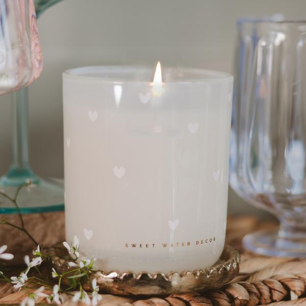 All Over Hearts Candle