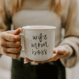 Wife Mom Boss - Stoneware Mug