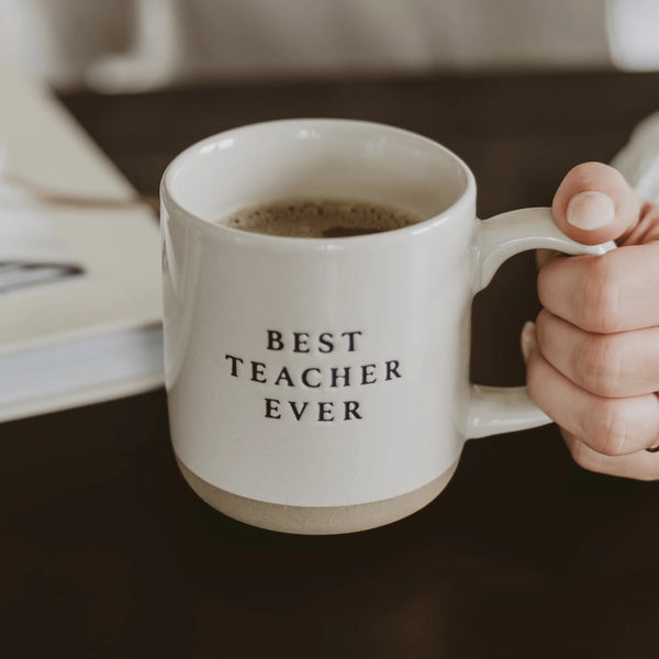 Best Teacher Ever - Stoneware Coffee Mug
