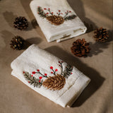 Pine Cone Guest Towel Set of 2