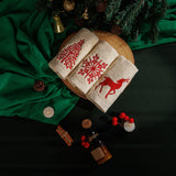Deer,Tree,Snowflakes Guest Towel Set of 3