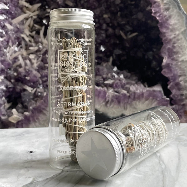 Sage Bottle - Sage Smudge Stick