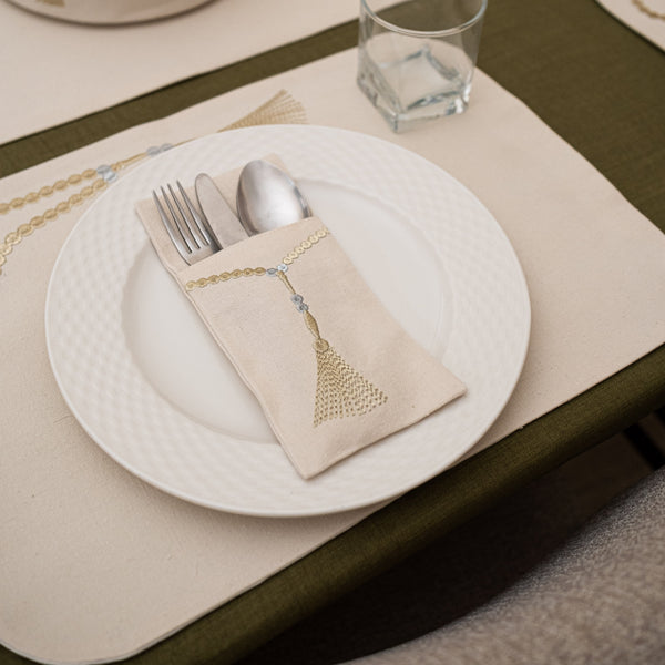 Sebha Cutlery Set of 6- Gold