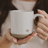 Heart - Stoneware Coffee Mug