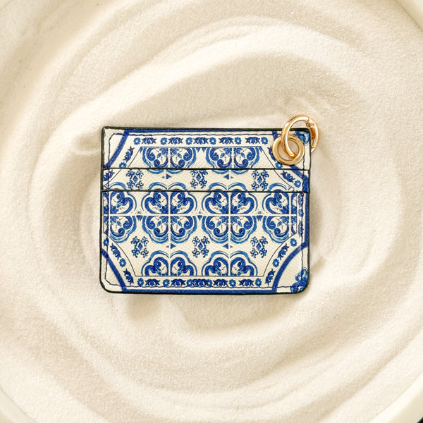 Sicilian Blue Card Holder
