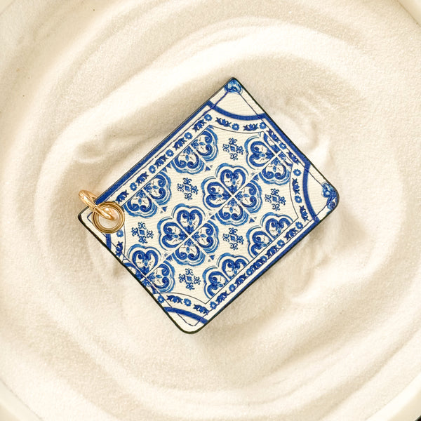 Sicilian Blue Card Holder
