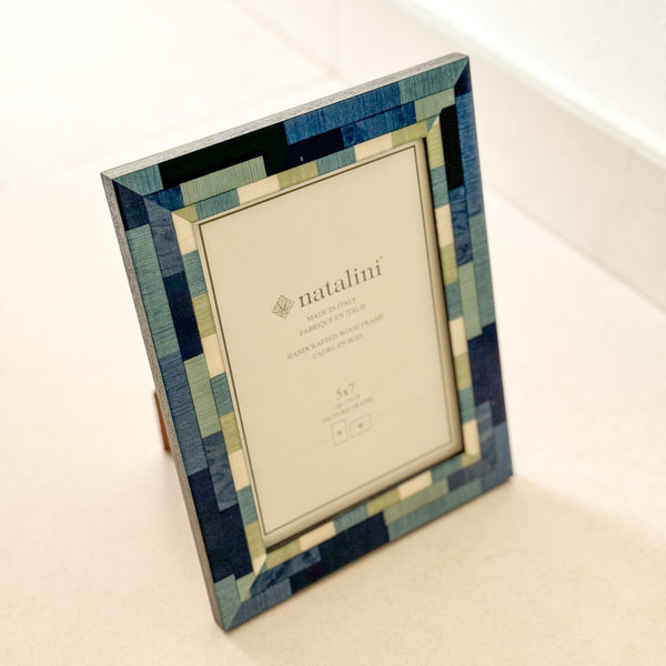 Blue Marquetry Frame