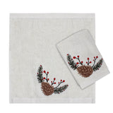 Pine Cone Guest Towel Set of 2