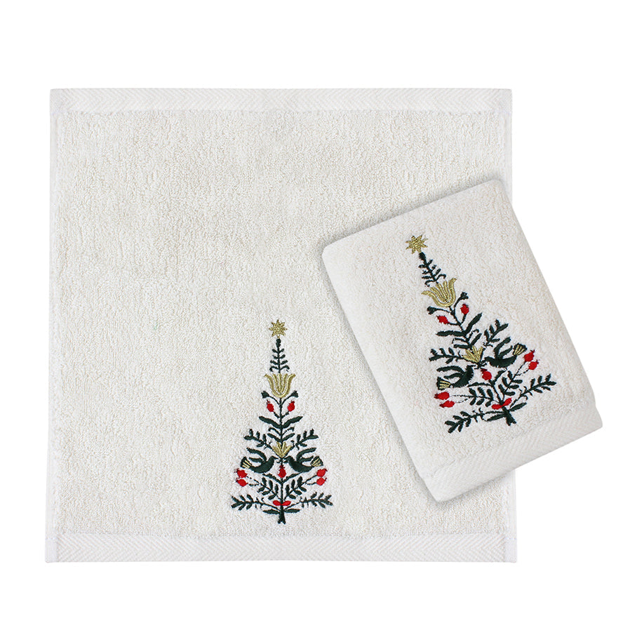 Peaceful Christmas Guest Towel Set of 2