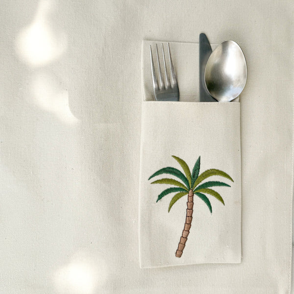 Palm Cutlery Pouch Set of six