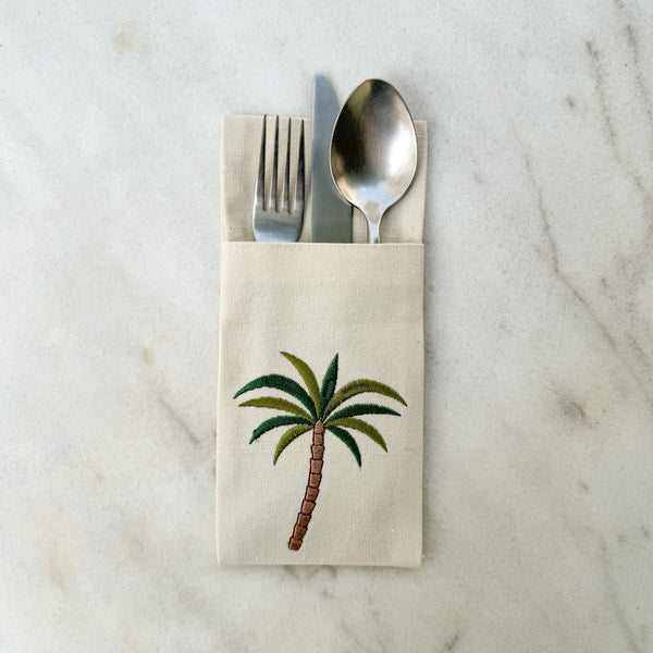 Palm Cutlery Pouch Set of six