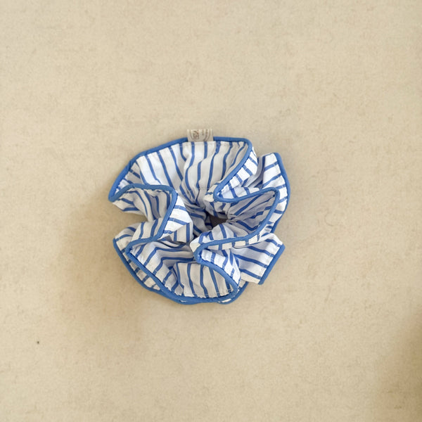 Pattern  Scrunchie Blue