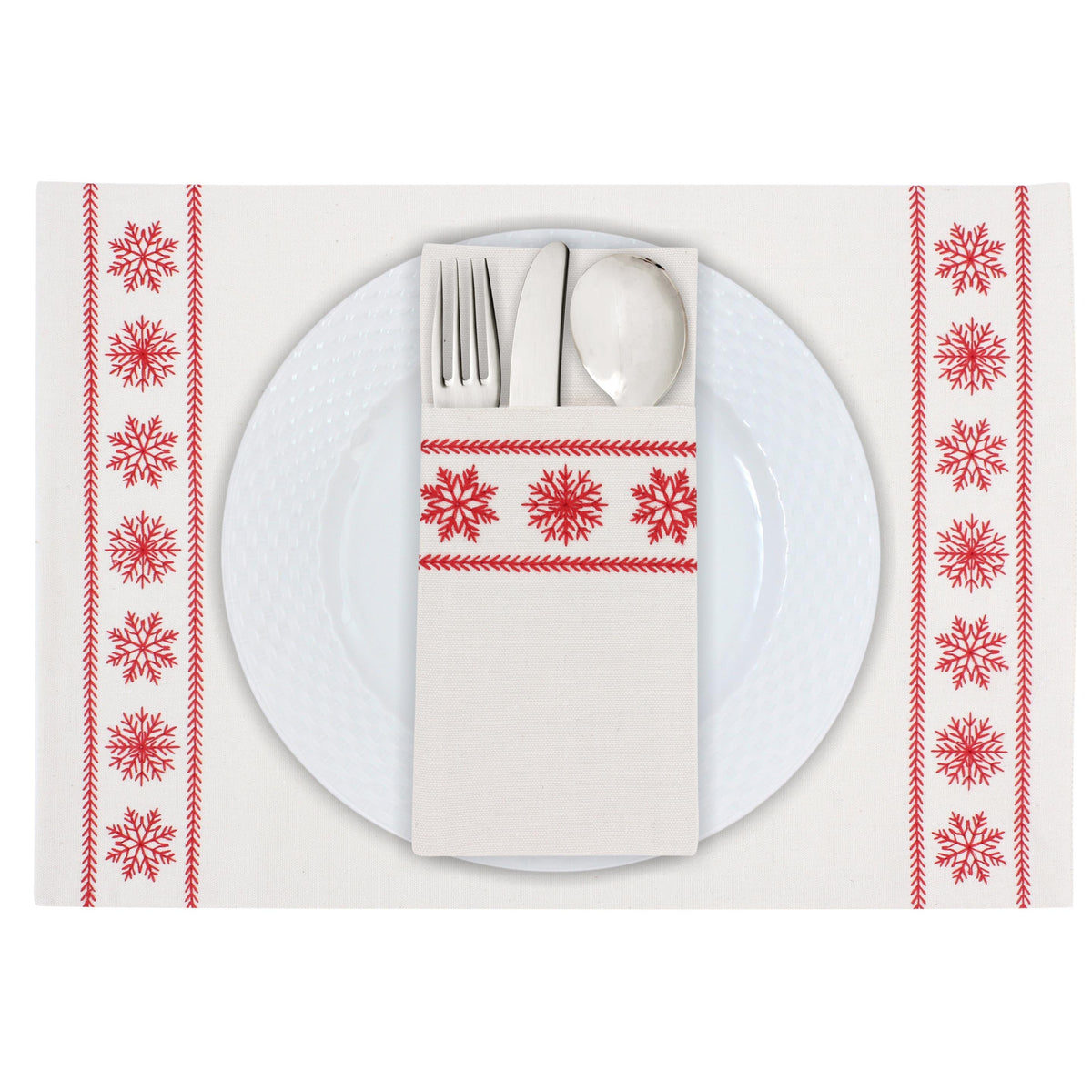 Snowfall Cutlery  Sleeve Set of 6