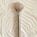 Silver Ballpoint Pen with Quartz Stone