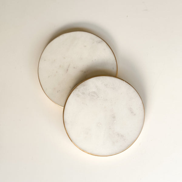 Marble Coaster - Set Of 2