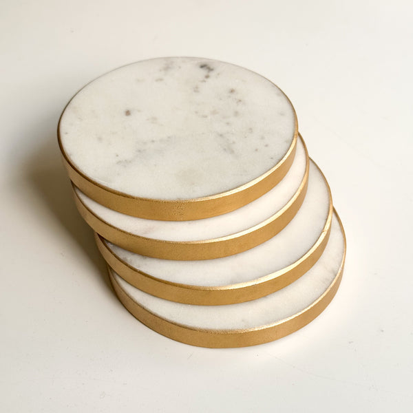 Marble Coaster - Set Of 2