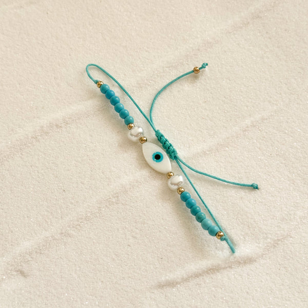 Mother of Pearl Protection Eye - Bracelet