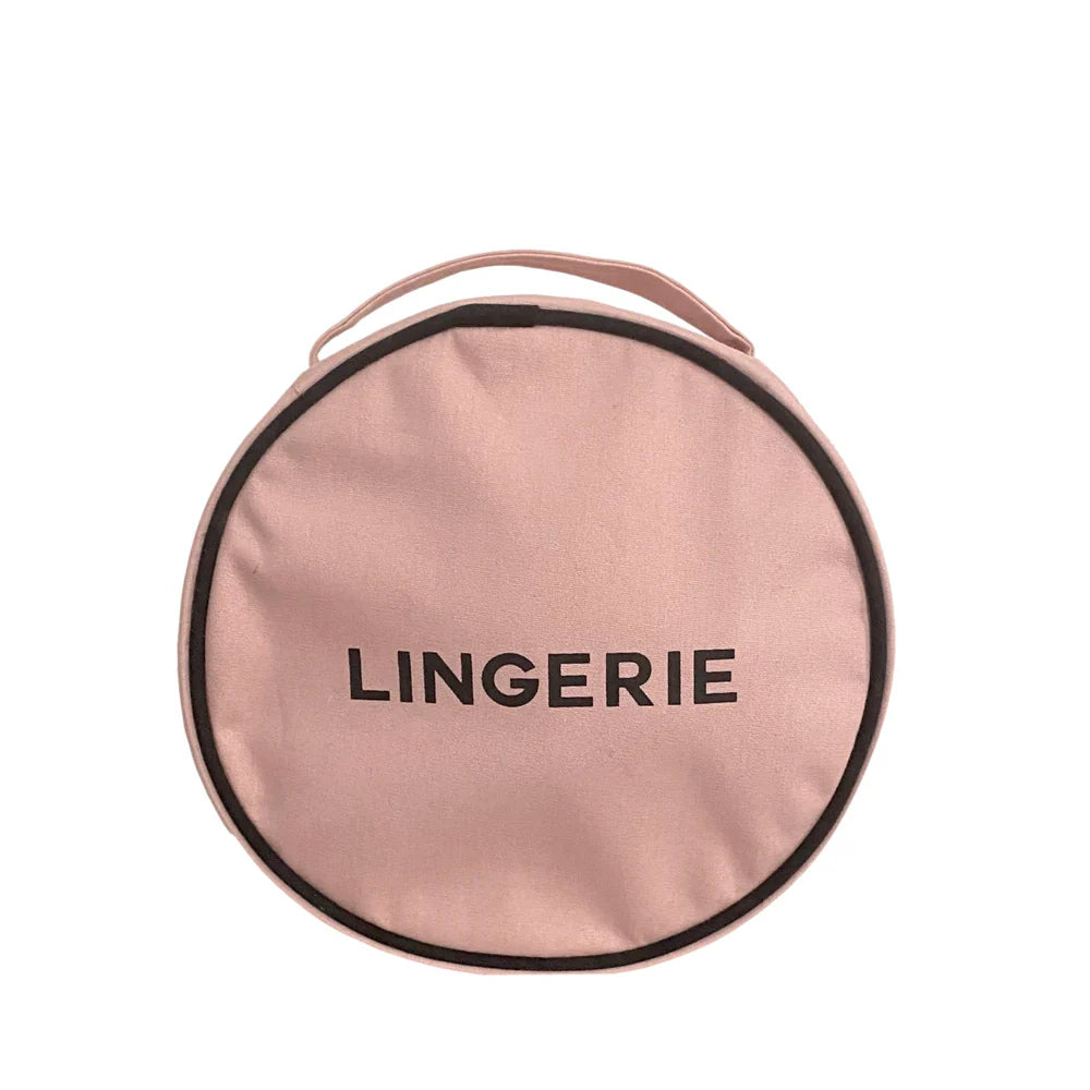 Round Lingerie Case - Pink Blush