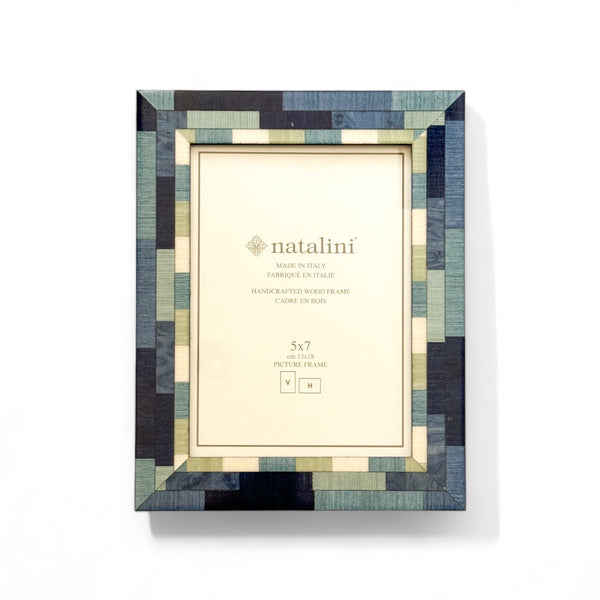 Blue Marquetry Frame