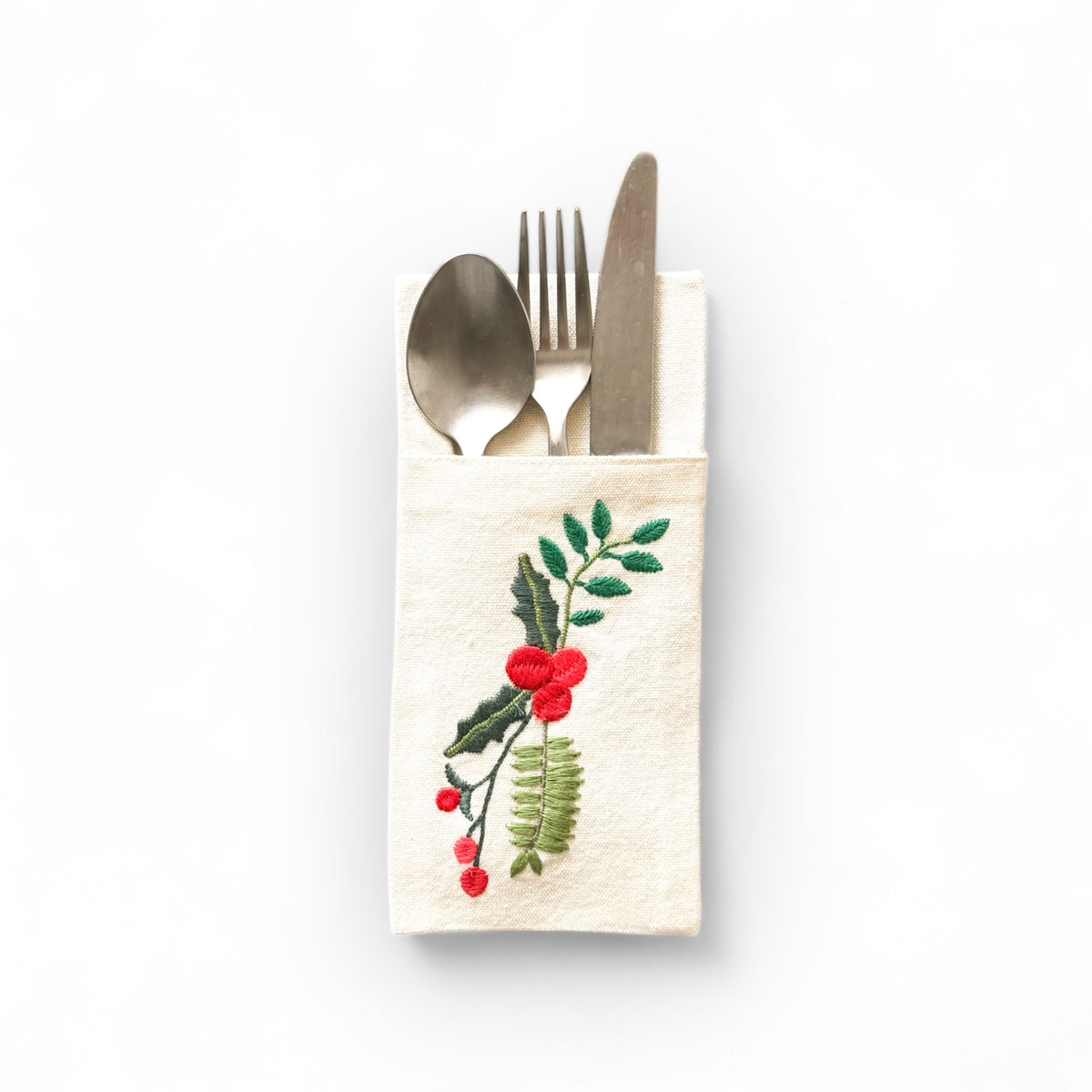 Winterberry Cutlery Sleeve Set of 2