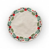 Winterberry Round Placemat - Set Of Six