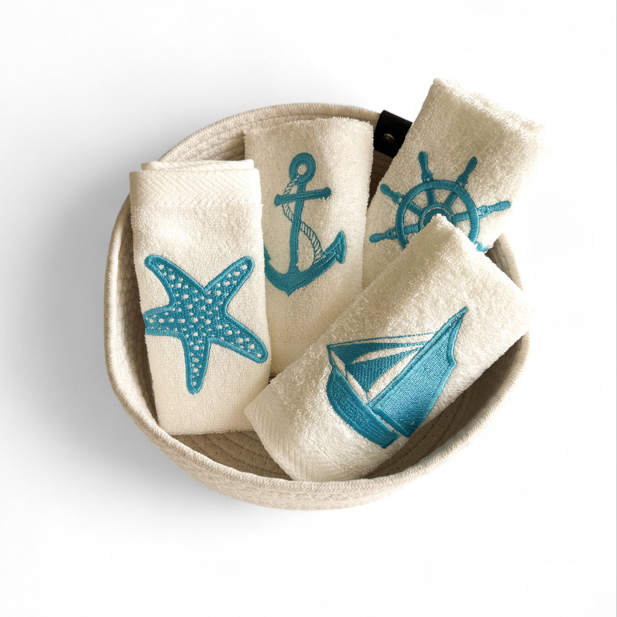 Nautical Guest Towels - Set of 4