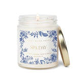 Spa Day Floral Candle