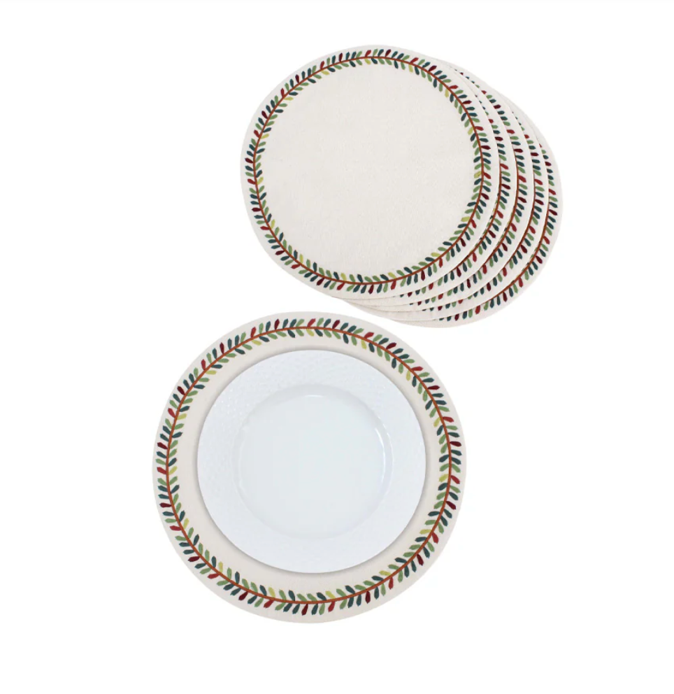 Fall Wreath Placemat - Sets of 6