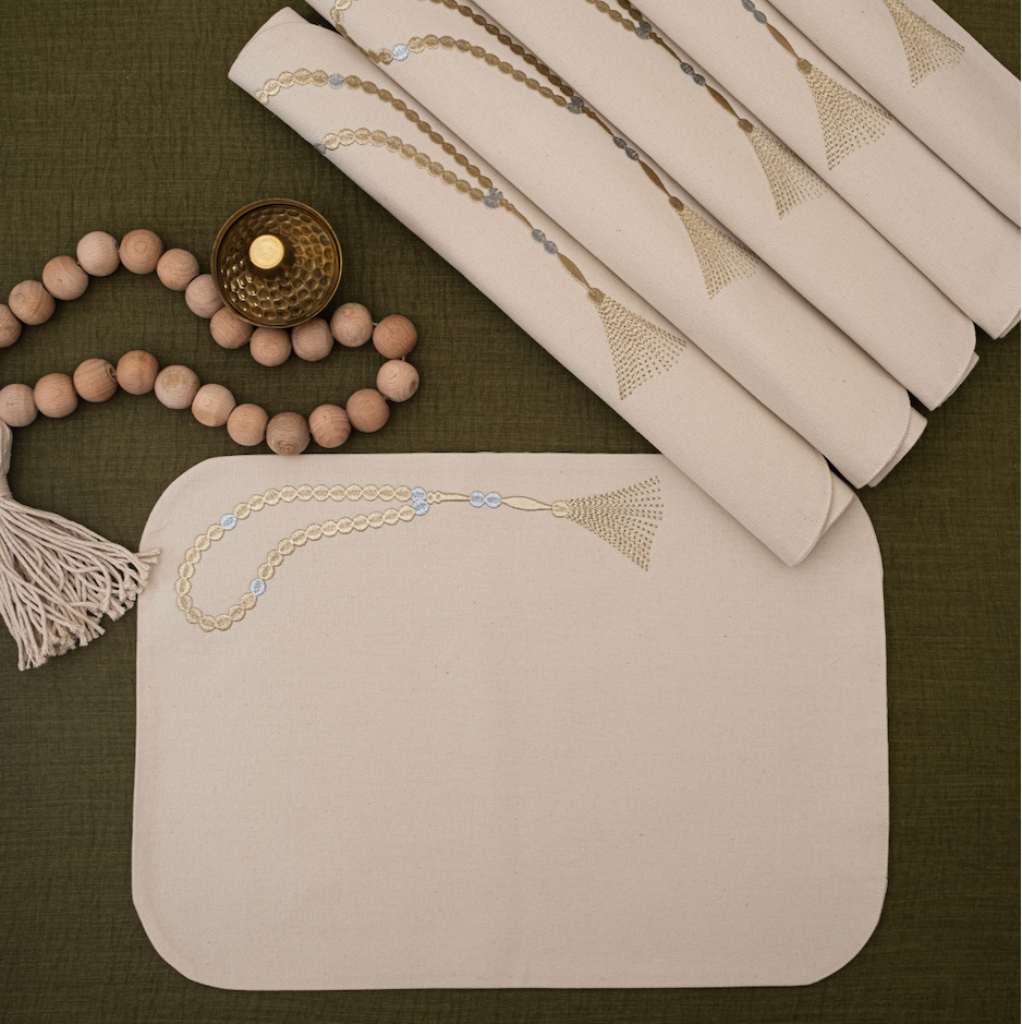 Sebha Placemat Set of 6 - Gold