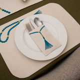 Sebha Cutlery Set of 6- Turquoise