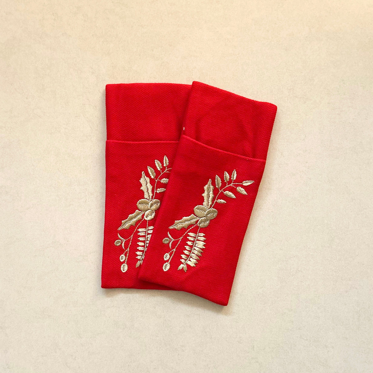 Winterberry Cutlery Sleeve Set of 2(Red)