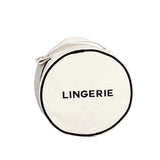 Round Lingerie Case - Beige