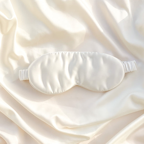 Silk Eye Mask - White