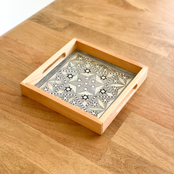 Arabesque Tray - Grey