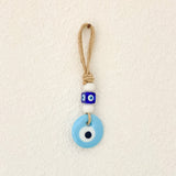 Glass Evil Eye Charm - Blue