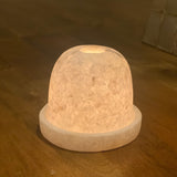 Alabaster tea light holder