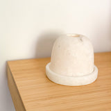 Alabaster tea light holder